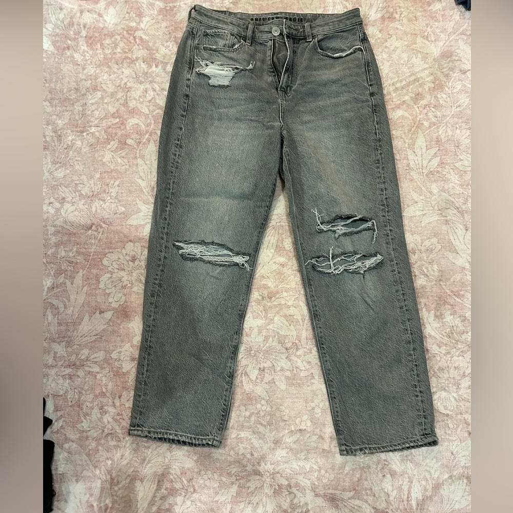American Eagle Outfitters Light Gray Denim